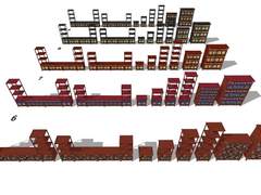 사극 소품 모음 3 - 사단 삼단 장식장