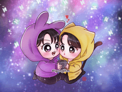 커플 후디💜💛