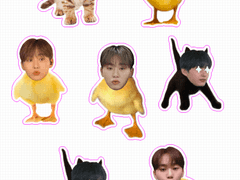 승꽥이 준냥이 + 믿음 스티커