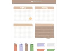 [굿노트] 메모잇 세트 PNG 스티커