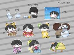 채채 굿노트 스티커 ver.05겨울