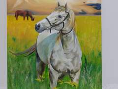 유화 그림-Horses in freedom