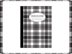 [굿노트 속지] 체크 스터디 플래너 black ver.