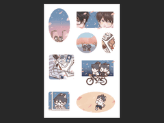 [유료도안] 스티커 / 중혁독자 / 봄