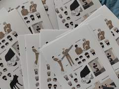 (~2/1)(마감) 이방인 및 패션 스티커 도안 공유