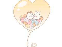 별사탕 풍선 고정틀 커미션