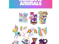 Rainbow animal_Goodnote sticker(무료공유)