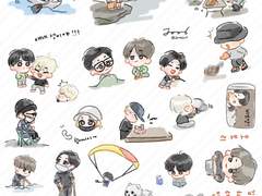 인더숲 굿노트 스티커