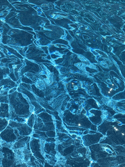 파란색이 가득한 물 속