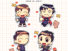 노웨이홈 삼스파 / 닥스 아크릴키링 도안