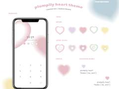 plumpily heart pastel theme / 애플 ios ver.
