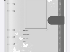 [전자노트+스티커] 유료 노트, 스티커 그레이 세트