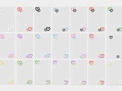 3D 하트 투명 프레임 포카 도안 공유