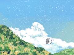 포근한 구름 속 수영