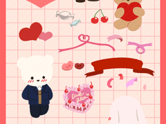 [굿노트 스티커] 달콤한 발렌타인 스티커