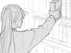 캐럿 3 도서관3번째라인에꽂혀있는책을절대꺼내지마시오