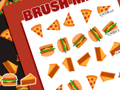 클립스튜디오 패스트푸드 브러쉬