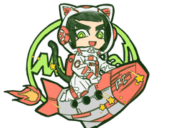 우주냥이 매뉴얼 키링 도안