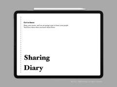 굿노트 교환일기 (교환 다이어리) 및 네컷사진 스티커