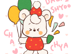 [굿노트 스티커] 달콤한 크림베어 달키슈