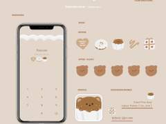 valentine bear brown / 애플 ios ver.