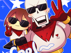 [언더테일] 본브로,파피프리 중심 낙서