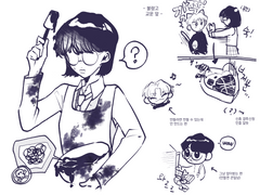 우불고 학원물 그림 백업