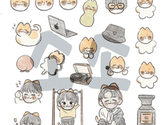 재현스티커 도안