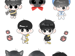 야바 스티커 도안