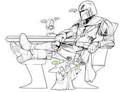 만달로리안 낙서