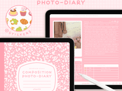 [만년형] 컴포지션 포토 다이어리 (Pink)