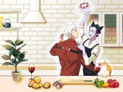 [흡혈귀는 툭하면 죽는다]주방에 침입해온 고릴라군