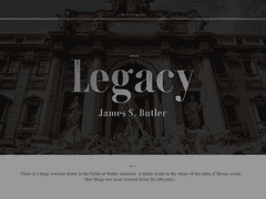 [제임스] 유산