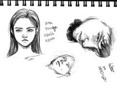 대지의 밤(미정) 낙서