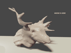 블렌더로 무스를 빚어보았다