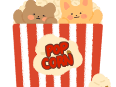 팝콘 경준 성준 도안🍿