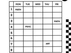 [마크]시간표 도안 공유🎱