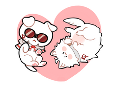 [산크위리] 멍멍이 스티커 도안 유료배포