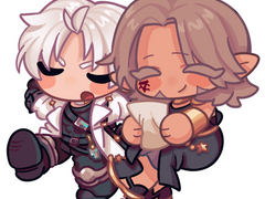 [산크위리] 키링 도안 유료배포 (산크레드,위리앙제set)