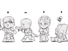 [데스티니가디언즈] 러프한 낙서들