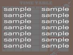 대학 시간표 템플릿