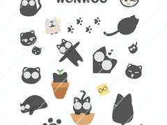 세븐틴 원우 스티커 도안 판매