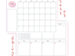 [굿노트 3월 먼슬리/위클리] 심플리