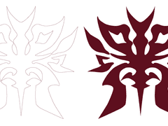 아씨엔 라하브레아 문양 벡터 파일