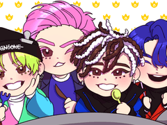 빅뱅 투명 포카 도안 유료 배포