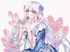 그림에 붙이는 프릴 화상소재