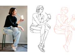 1학년 때 그렸던 크로키