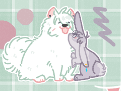 SD동물 커미션 샘플