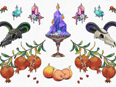 (유료) 하데스, 페르세포네 모티브 장식 소스