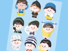 아기 엔시티 127 굿노트 스티커 공유합니다。